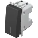 MODUL 101 kapcsoló jelzőfényes fekete 16A 250V 1M SM10SBIN(15243)