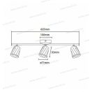 V-TAC SKU-8260 oldalfali led lámpatest 18W 4000K IP65 130° világítási szög