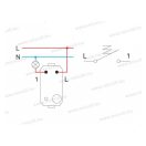 MODUL N-101-es egypólusú jelzőfényes kapcsoló lámpa fekete 250V 1M SB SM11SBIN02(15245)