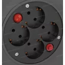 Kábeldob, dobos hosszabbító pvc kábellel 50m 3x1,5mm2 4x2+F IP20 P092501 Emos