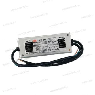   Mean Well ELG 75-24B tápegység dimmerelhető: 1-10V, 10V PWM, ohmikus LED világításhoz