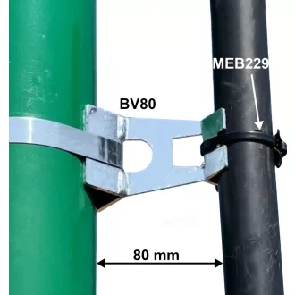  METZ BV80 (BV820) Bújtató elem/bújtató villa köroszlopra 80mm eltartással 10db/csomag