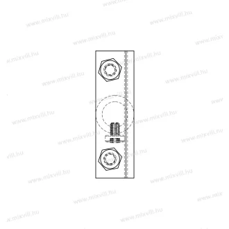   MGS-0602 Csatlakozókapocs 20mm gerendára / 16mm átmérőjű felfogóhoz