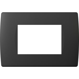 MODUL SOFT díszítőkeret 3M SB matt fekete OS30SB(24760)