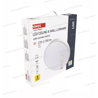   Em LED mennyezeti lámpa kerek 50cm 270-2700lm dim. 45W 3in1 szính. távirányít. 3év gar. ZM5163