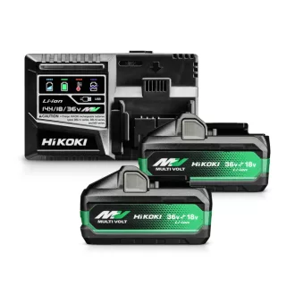   Hikoki akkumulátor csomag UC18YSL3-WJZ 2db BSL36B 4/8Ah 36/18V + UC18YSL3 töltő UC18YSL3WJZ