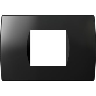   MODUL SOFT díszítőkeret 2/3M NB fényes fekete OS23NB(24727)