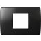MODUL SOFT díszítőkeret 2/3M NB fényes fekete OS23NB(24727)