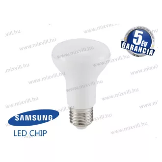   V-TAC SKU-141 LED lámpa E27 spot R63 6W 3000K 570lm IP20 120° vil.szög Samsung Chip 5 Év Garancia A+