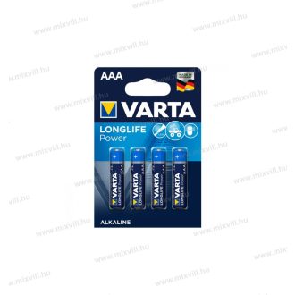   Varta High Energy Longlife Power 1,5V mikro ceruza elem AAA BL4 4db/bliszter 4903
