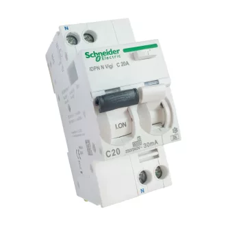   Schneider SE A9D32620 iDPNN Vigi áramvédő 20A C 30 mA1P+N 6 kA kif.