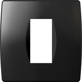   MODUL SOFT díszítőkeret 1M NB fényes fekete OS10NB(24725)