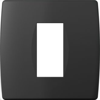   MODUL SOFT díszítőkeret 1M SB matt fekete OS10SB(24757) 1 modul