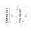 Pronutec BTVC+ NH-1SV 250A függőleges szakaszoló aljzat 185mm V-terminál 43851235802EA-S