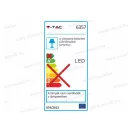 V-TAC SKU-6357 Led panel kerek Matt Króm 24W IP20 6400K 2000lm 120° vil. szög 300mm tápegységgel