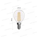 Led izzó E14 kisgömb 4W 465lm 4100K 3 év garancia Z74231 EMOS