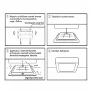 OMU Lighting MPLKK18WS szögletes kiemelő keret fehér színben MPLCCT18WS 18W led panelhez 170mm