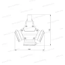 MXG-20 gumi hármas elosztó IP44 250V 16A 25311-sc