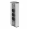 OMU system COR6 3G2U sarokelosztó 3x2+F schucko/2xUSB 2,1A, ezüst, 220-240VAC 16A, 1,8m kábel