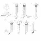 OMU system COR6 3G2U sarokelosztó 3x2+F schucko/2xUSB 2,1A, ezüst, 220-240VAC 16A, 1,8m kábel