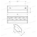 OMU system COR6 4G sarokelosztó 4x2+F schucko aljzat ezüst 220-240VAC 16A 1,8m kábel hossz