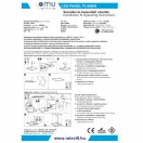 OMU Lighting PL4066N 6500K emelt fényű LED panel 60x60cm 40W 4000lm vibrálásmentes