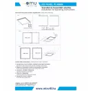 OMU Lighting PL4066N 6500K emelt fényű LED panel 60x60cm 40W 4000lm vibrálásmentes