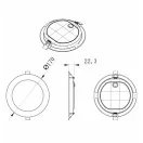 MPLCCT18WK Beépíthető kerek LED panel 18W 1800lm PC állítható színhőmérséklet CCT IP20 2 év garancia