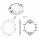MPLCCT24WK Beépíthető kerek LED panel 24W 2400lm PC állítható színhőmérséklet CCT IP20 2 év garancia