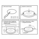 MPLCCT24WK Beépíthető kerek LED panel 24W 2400lm PC állítható színhőmérséklet CCT IP20 2 év garancia