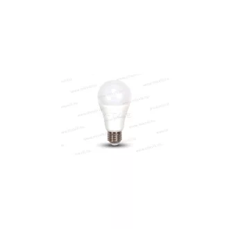   V-TAC SKU-7317 LED lámpa E27 A60 9W 4500K 806lm IP20 200° vil. szög semleges fehér 3 lépcsős kapcs.