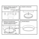 OMU Lighting MPLKK24WK Kerek kiemelő keret fehér színben MPLCCT24WK 24W led panelhez 225mm