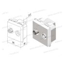 MODUL SAT-TV aljzat végzárós fehér 1dB (17878) KM25PW