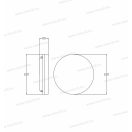 OMU Lighting LMK215412CCT 12W 3CCT LED kültéri mennyezeti lámpa kerek 1200lm állítható színhőmérsékl