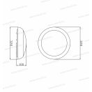 OMU Lighting LMK085418CCT 18W 3CCT LED mennyezeti lámpa kerek 1800lm állítható színhőmérsékletű IP54