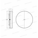 OMU Lighting LMK206524CCT 24W 3CCT LED mennyezeti lámpa kerek 2400lm állítható színhőmérséklet IP65