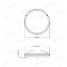 OMU Lighting LMK016518CCT 18W 3CCT kültéri LED mennyezeti lámpa kerek 1800lm állítható színhőmérsékl