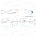 OMU Lighting DBV0860CCT LED dönthető bútorvilágító 8W 60cm 800lm állíthatő színhőmérséklet fényerő