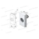MODUL TV csatlakozó fehér BASIC 0dB F-CSATL KM10PW(17693)