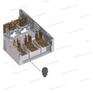 Pronutec BTHC NH-00 U 160A vízszintes szakaszoló panelre szerelhető prizma / kengyeles vagy csavaros