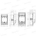 Pronutec BTHC NH-00 U 160A vízszintes szakaszoló panelre szerelhető prizma / kengyeles vagy csavaros