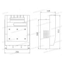 Pronutec BTHC NH-3 630A Vízszintes szakaszoló biztosító aljzat panelre szerelhető