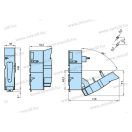 XBS SZK-000/1 (00C/1) 100A 1 pólusú szakaszoló biztosító aljzat