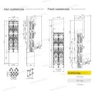 Pronutec BTVC-D FS NH-3 1260A ikresített függőleges szakaszoló 3 kar 185 sín 43856840902