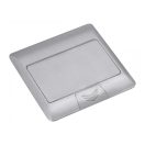 OMU system PD-KM45-4M-AL Padlódoboz 4 modul KM45 modulokhoz aluminium soft pop-up tető rejtetteloszt