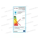 V-TAC SKU-6350 Led panel kerek szatén króm 18W IP20 4500K 1500lm 245V 225mm tápegységgel V-TAC