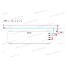 MODUL LEDes vészvilágító 250V 1.5W, NiMh 6h 7M EM55(38324)