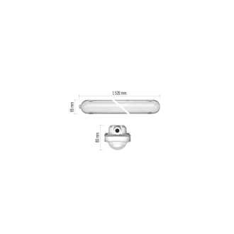   Emos ZT1621 LED Por- páramentes lámpatest 150cm 51W IP66 8150lm 4000K 5év garancia