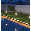 OMU Lighting SOL-LEL-15W-PATH-B szolar kültéri álló LED lámpa ELEGANT 15W 2200lm 4000+6000K fekete