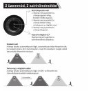 OMU Lighting SOL-LEL-15W-PATH-B szolar kültéri álló LED lámpa ELEGANT 15W 2200lm 4000+6000K fekete